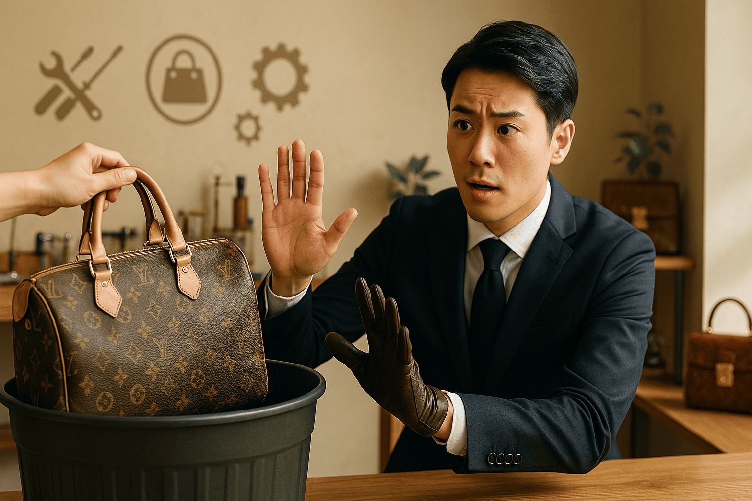 状態が悪くても価値が残っているブランド品