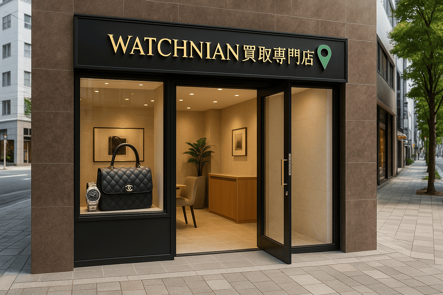 ウォッチニアン買取専門店 心斎橋店の店舗とサービス