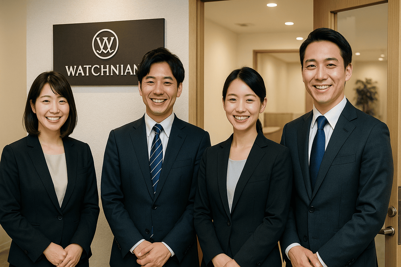 ウォッチニアンのスタッフがお客様を温かくお迎えしているイメージ