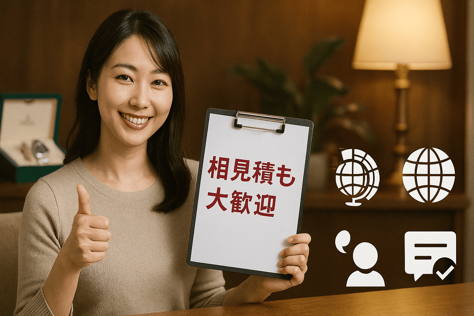 ウォッチニアン買取専門店が比較を歓迎する理由を示すイメージ