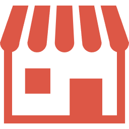 店舗のカウンターで接客しているアイコン